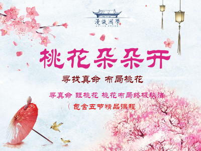 桃花朵朵开专栏（包含 五节精品课程，寻真命，旺桃花，布局桃花位终极奥义 ）
