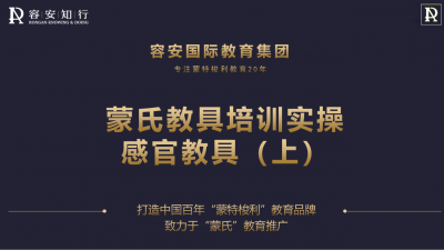 感官教具（上）—蒙氏教具实操