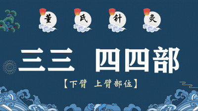 董氏针灸—— 三三 四四部（下臂 上臂部位）