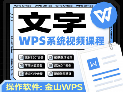 【WPS版】Word文字从小白到高手视频课